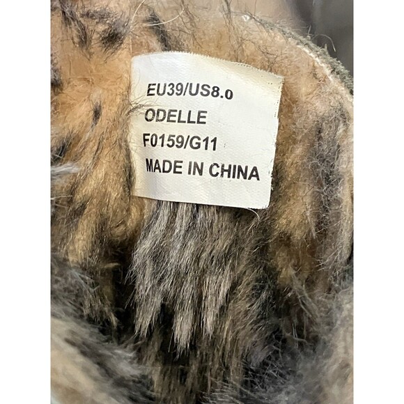 Calvin Klein Jeans Suede Tan Side Zip Wedge Heel Ankle Boots . Size 8 - Picture 3 of 7